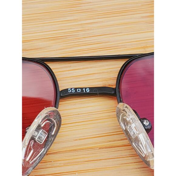 Givenchy Aviator Eyeglasses Black Pewter Square Metal Frame 140 55 16 - Picture 9 of 11